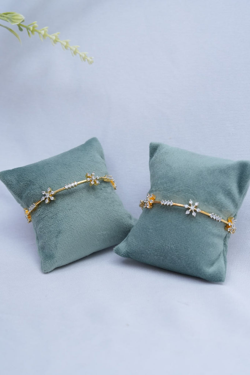 Bracelets étoiles en finition diamant AD de luxe pour occasions spéciales, code produit 139