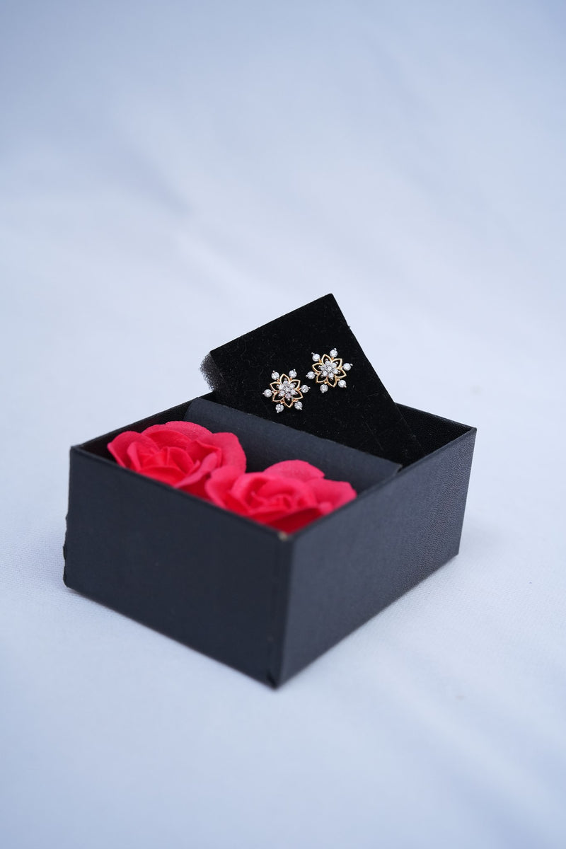 Clous d'oreilles étoile réplique diamant CZ AD, pour soirée, aspect brillant, qualité supérieure, code produit E165
