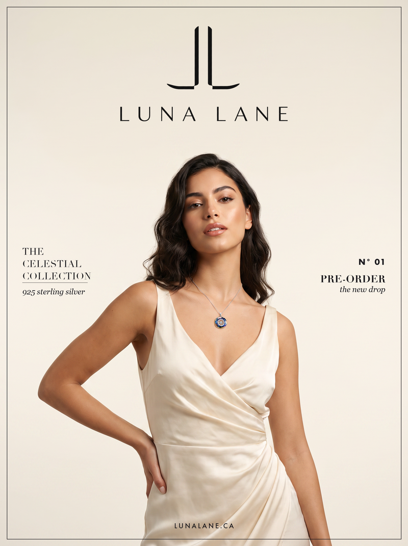 Aurora Compass 925 Sterling Silver Pendant Necklace
